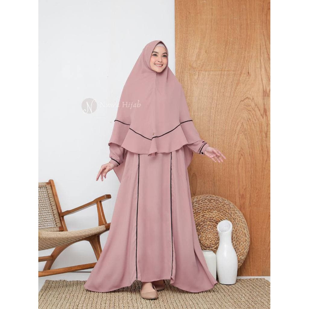 FATIMAH SET BY NUURA Syari Gamis set FREE CADAR MURAH