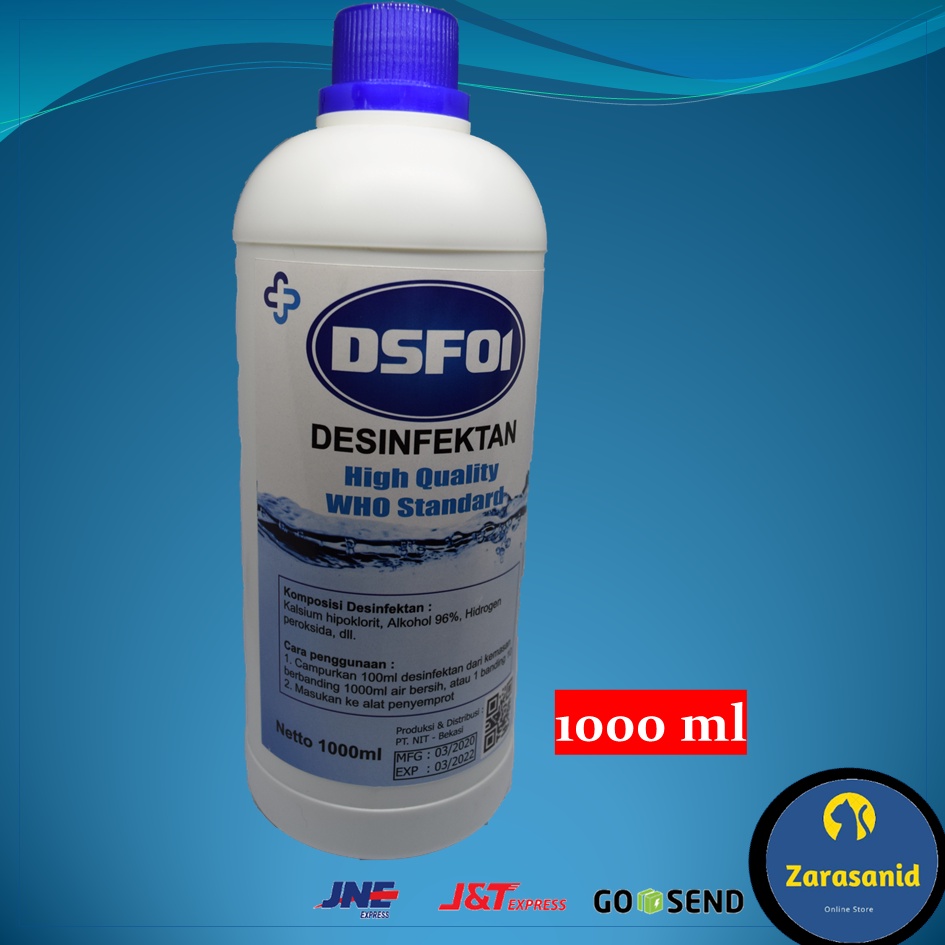 Disinfektan DSF01 Standar WHO Ready Stock 500ml dan 1000ml Bisa Kirim Gojek Cepat dan Hemat