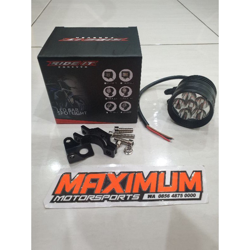 lampu sorot 6 LED bulat cree L6 RIDE IT