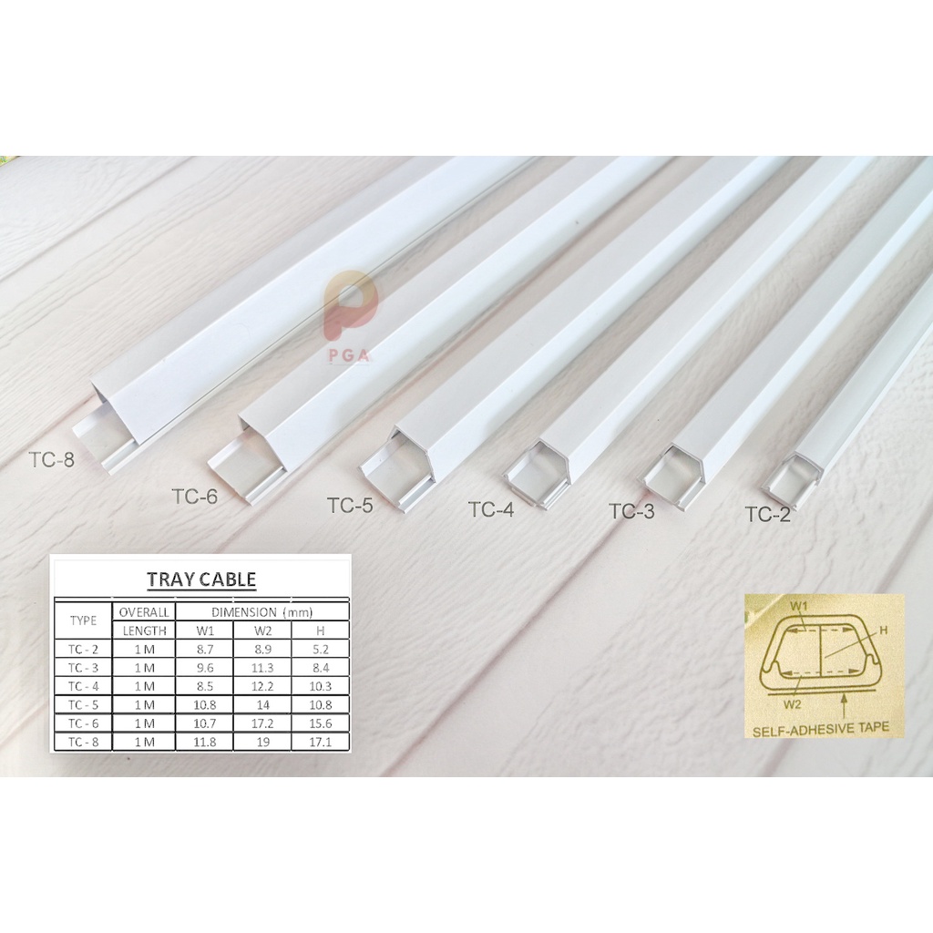 KABEL DUCT / TRAY CABLE TC PGA (PUTIH) / (ABU-ABU)
