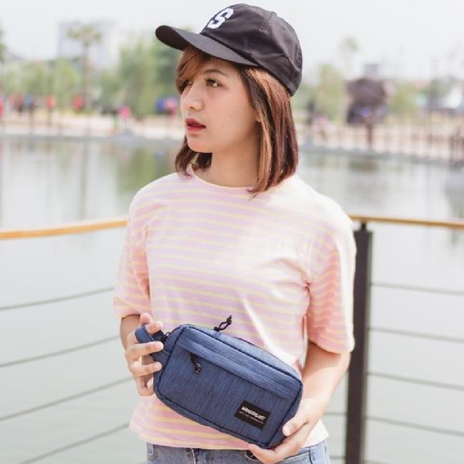 ⅍ Tas Tangan Pouch Handbag Wanderlust Onrust Navy ✶