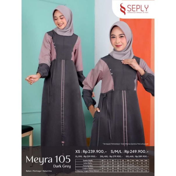 GAMIS SEPLY MEYRA 105 BLACK DARK GREY PLUM