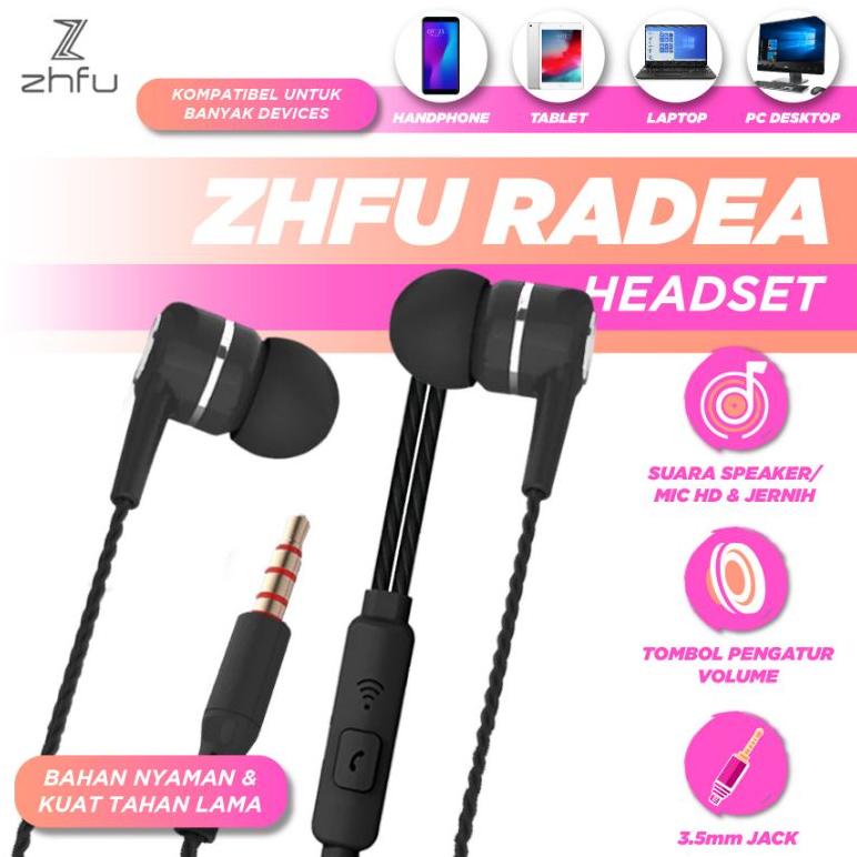 Zhfu Radea Premium Earphone Headset Handsfree Ultra Bass