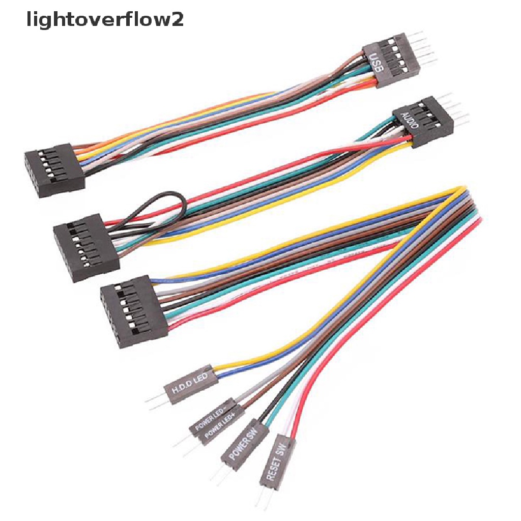 (lightoverflow2) 3pcs / set Kabel USB Audio Untuk Lenovo