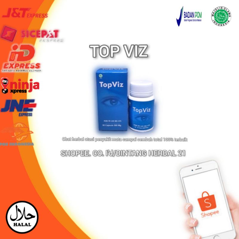 TOPVIZ OBAT MATA MINUS - TOPVIZ ASLI 100% ORIGINAL OBAT MATA KATARAK RABUN DIJAMIN KHASIATNYA