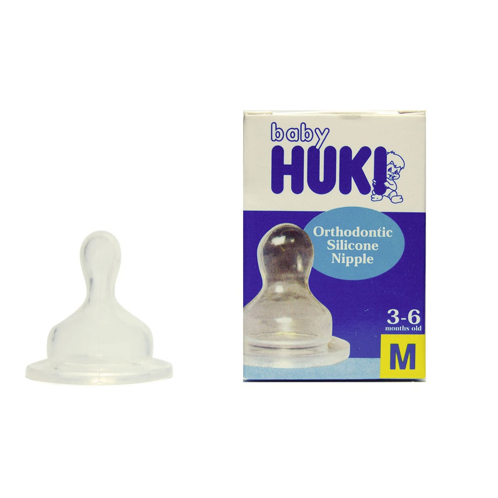 Huki Dot Nipple Orthodontic / Huki Dot Gepeng Huki Dot Silicone Orthodontic S M L