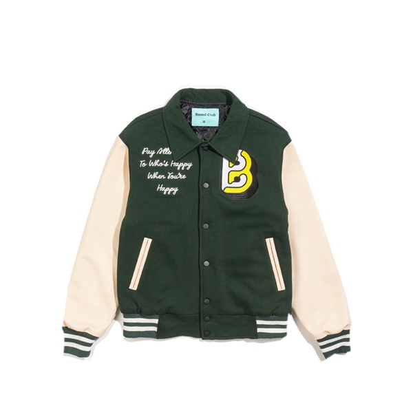 Based Club Basedworld Jaket Varsity Hijau