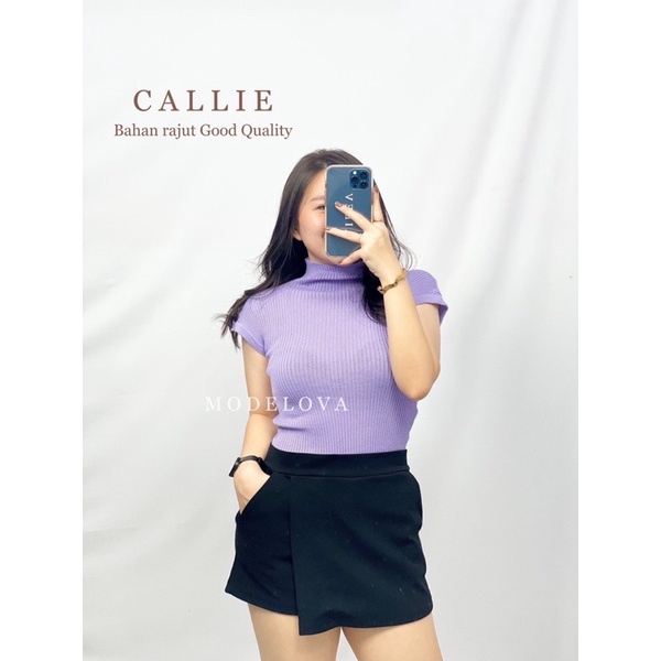 MDLV~ BG CALLIE RAJUT MAROON // ATASAN RAJUT CEWEK // FAAHION WANITA