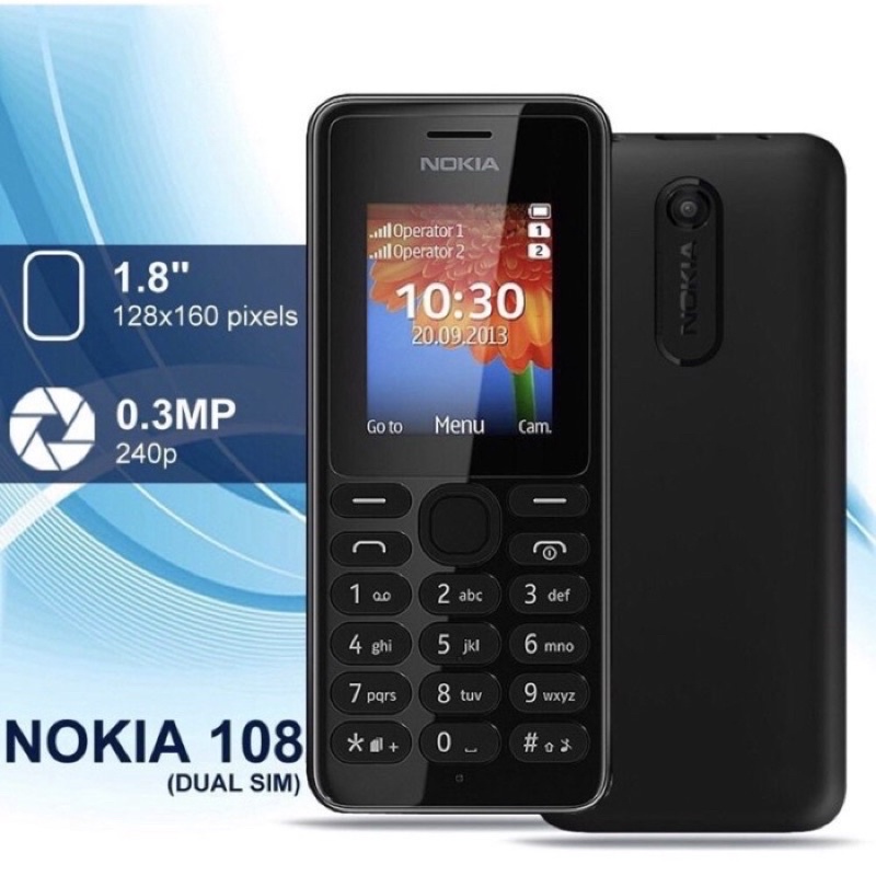 Nokia Jadul Murah Nokia 108 Handphone Nokia Mobile Phone Dual SIM Real