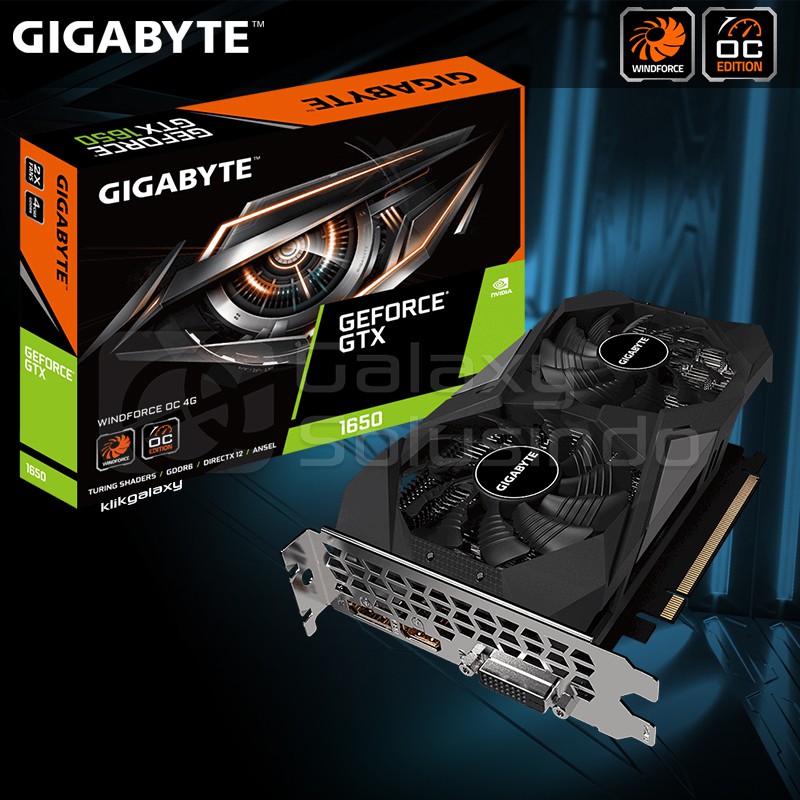 GIGABYTE GeForce GTX 1650 WINDFORCE OC 4GB GDDR6 - GV-1656WF2OC-4GD