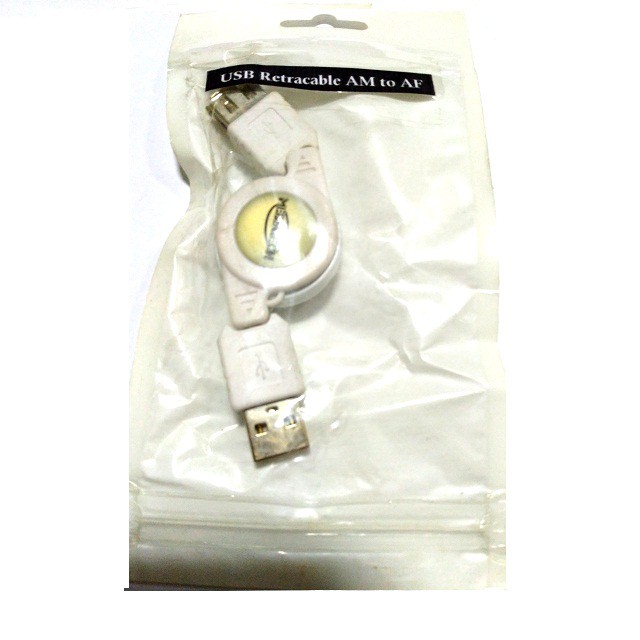 Kabel USB Retracable AM to AF Mediatech -  66905