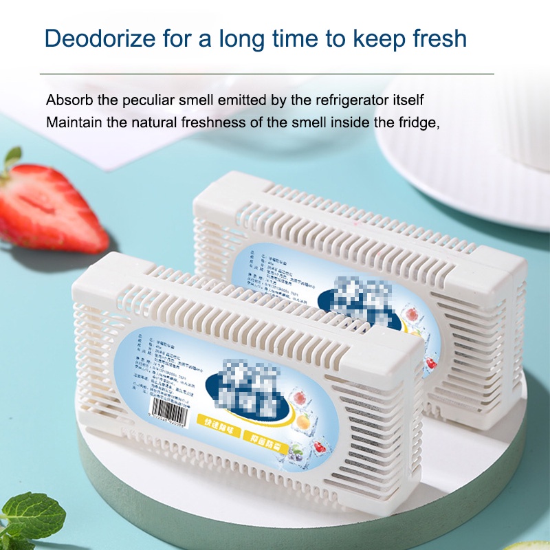 COD❤️Penghilang Bau Kulkas Lemari Es Refrigerator Anti Bau Bakteri Odor Eliminator 40gram