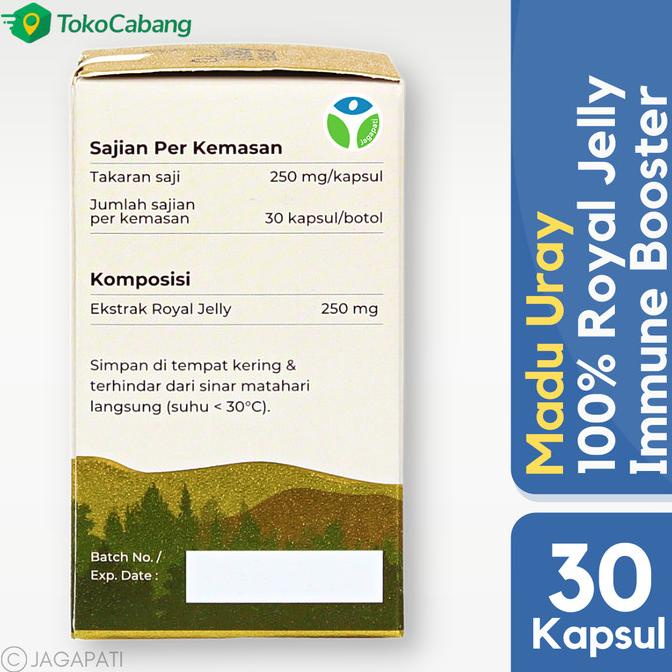 

Madu Uray Royal Jelly - 100% Ekstrak Royal Jelly Murni - 30 Kapsul