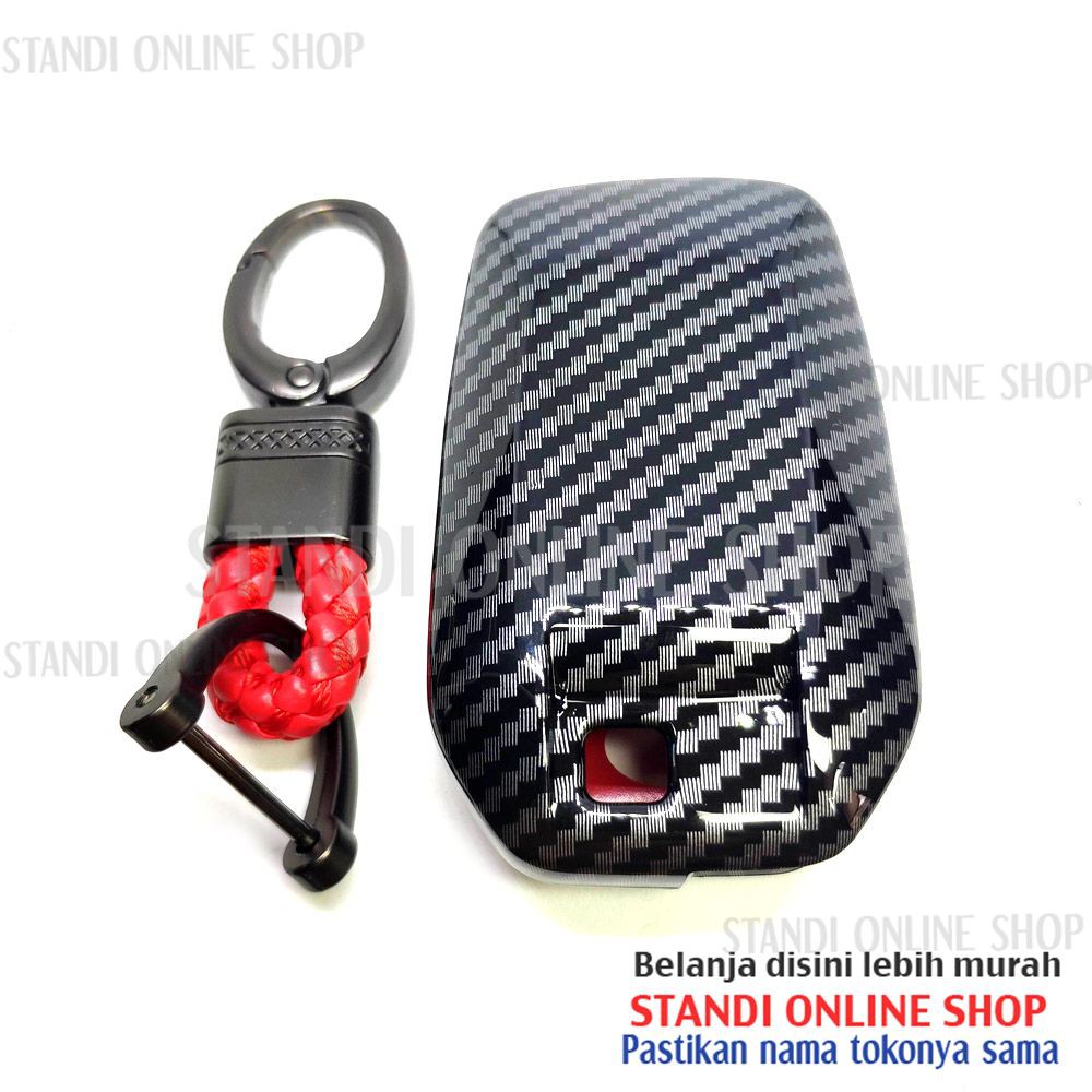 Cover Smartkey Sarung Kunci Carbon Toyota All New Camry Facelift