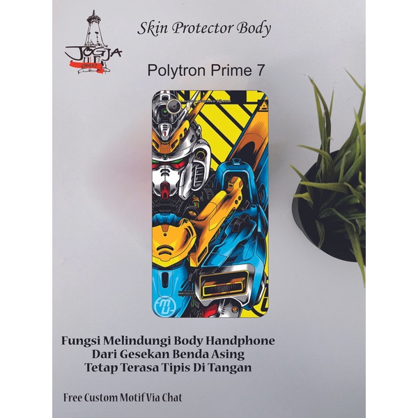 dapat 2Pcs Garskin Hp Polytron Prime 7 Motif ke- Free Custom motif via chat