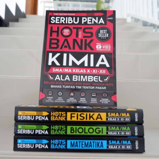 Buku Rangkuman SMA/MA : Seribu Pena Hots Bank (Matematika, Fisika, Kimia, Biologi)-1