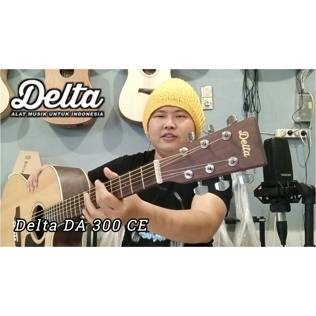 DELTA DA 350CE gitar akustik elektrik TOP SOLID