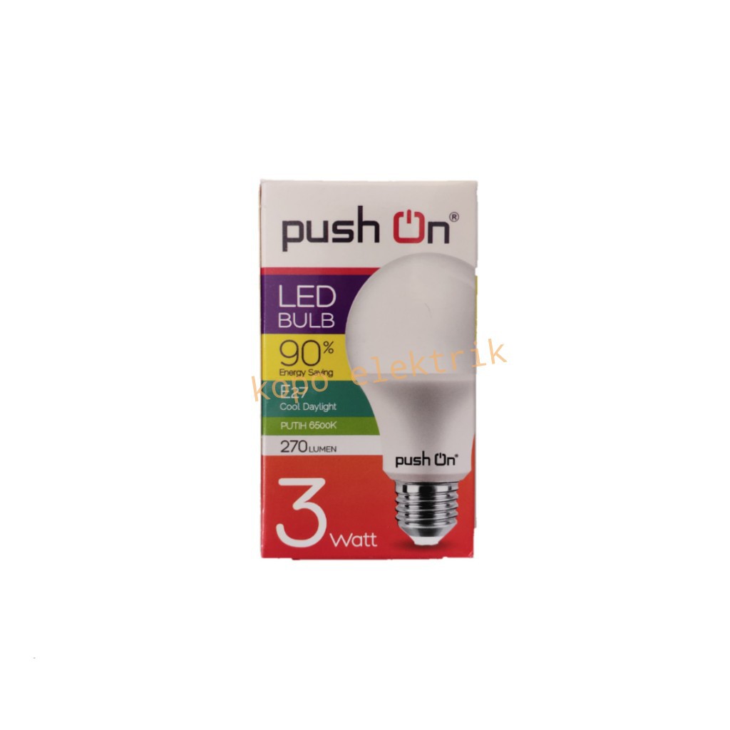 Lampu LED Push On 3Watt Bergaransi 1 Tahun