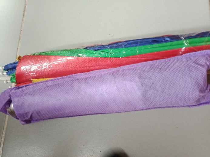 Payung Topi / Headband Umbrella Hat/ Topi Payung Mancing / Payung Kepala Motif Pelangi 60 Cm