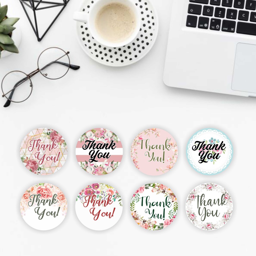 

[Bisa COD] Ready Thank you sticker / Stiker thank you murah / Termurah / Terima Kasih stiker TK21-28