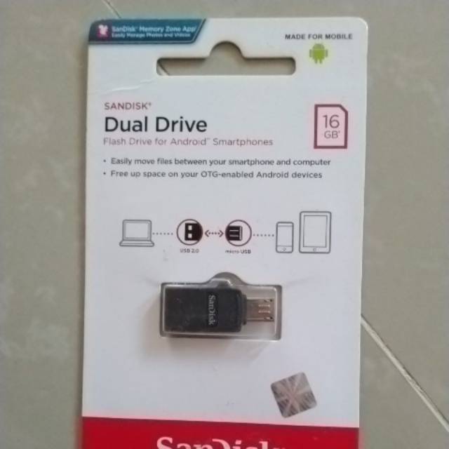 OTG FLASHDISK Sandisk Dual Drive 16gb Murah dan original