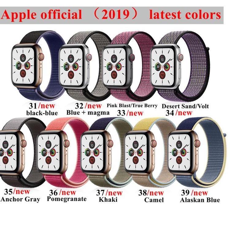 KodeC7o2N--Strap Apple Watch Nylon Woven 6 SE 5 4 3 Sport HW12 HW16 T500 W26 IWO8 iWatch 44 42 40 38