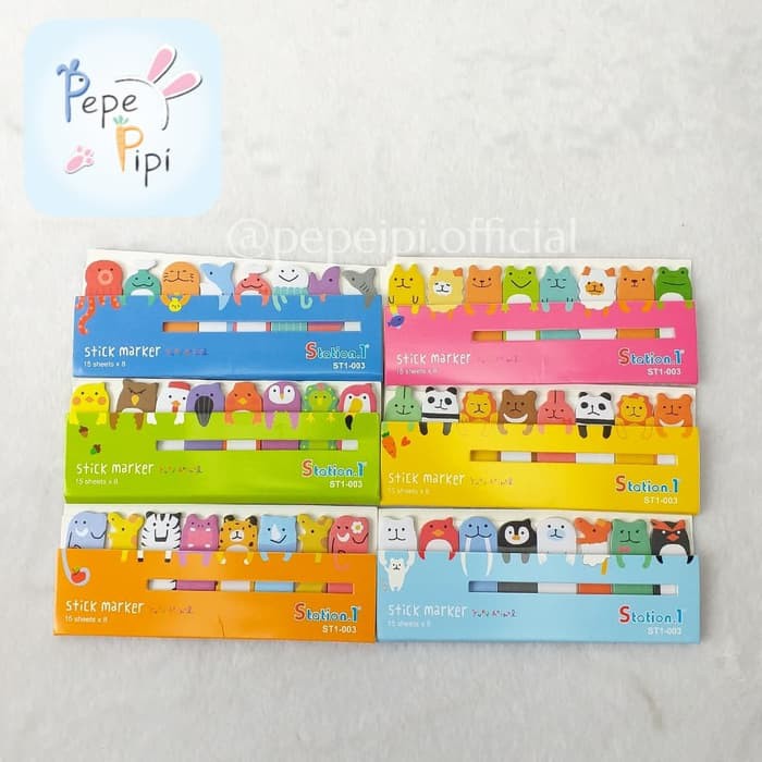 

Dijual Sticky Note Animal Set Post It Pembatas Buku Binatang - Biru Terlaris