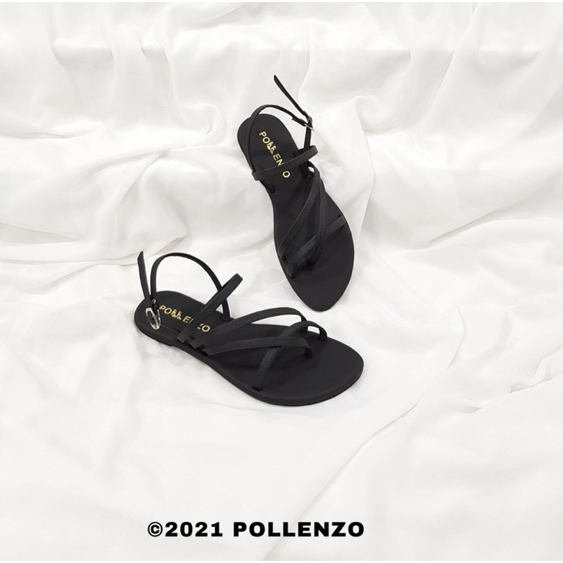 Pollenzo Sandal Wanita Teplek Tali Preloved 39 Edisi Salah Size
