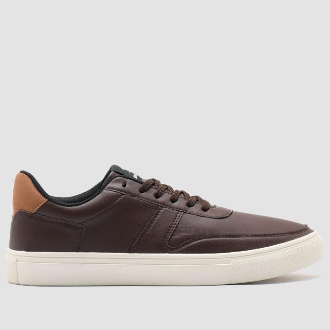 Sneakers Pria Brodo Base Court Lite Dark Choco Ow Murah Terlaris