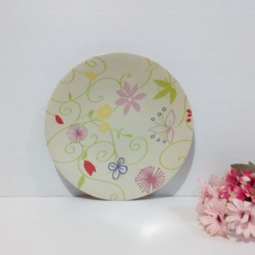 Piring Salad Motif / Piring Keramik Motif / Piring  Keramik Hias 002