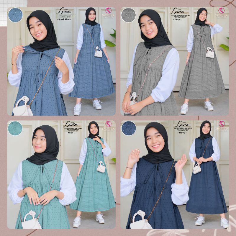 luna by shofiya fashion ori/gamis anak tanggung