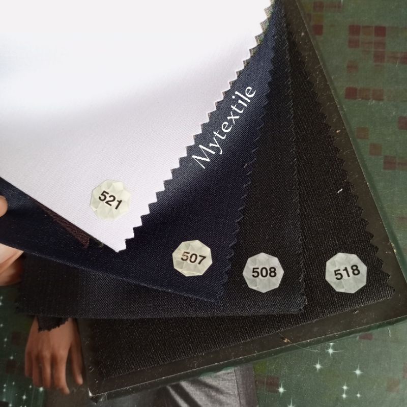 kain seragam Hitam Putih [Biru bawahan korpri ] Grandefeel maxistyle wool sensation