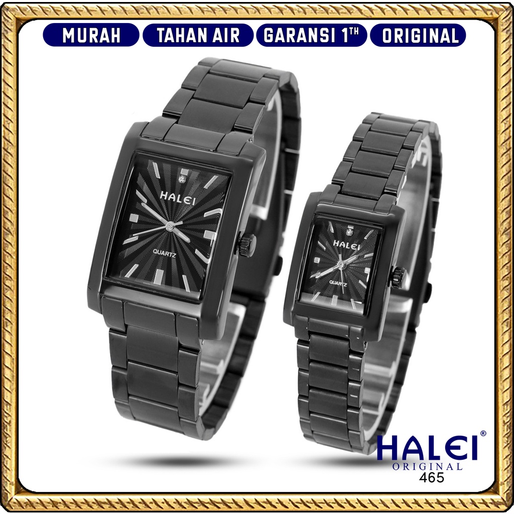 Premium (RRW) #Jam Tangan Halei ORI #Garansi 1 Tahun #Jam Tangan Rantai Couple Petak Original Murah
