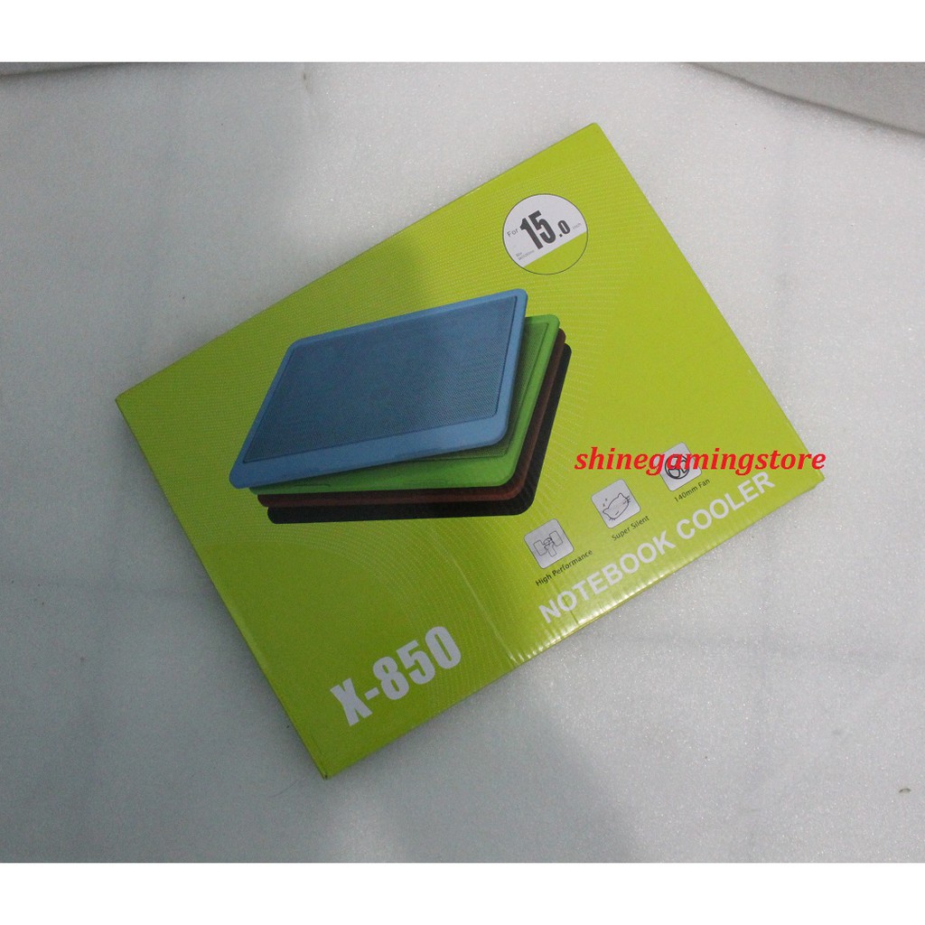 Cooling Pad Cooler Fan Tatakan Kipas Pendingin Laptop Max 15&quot; X-850