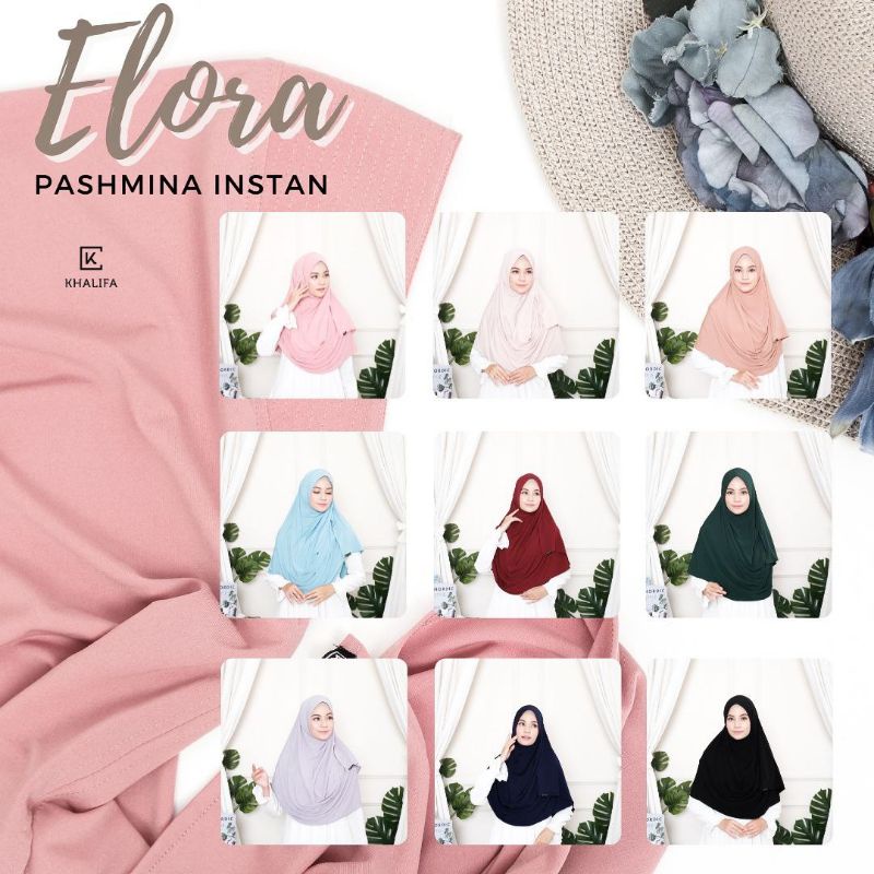 Elora pashmina instan/pashmina/pashmina instan