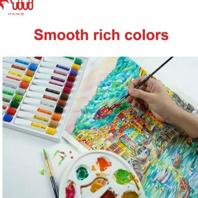 

[COD] Cat Acrylic TITI 24 Warna AC-12ML-24 Akrilik cat air GRATIS ONGKIR Kode 682