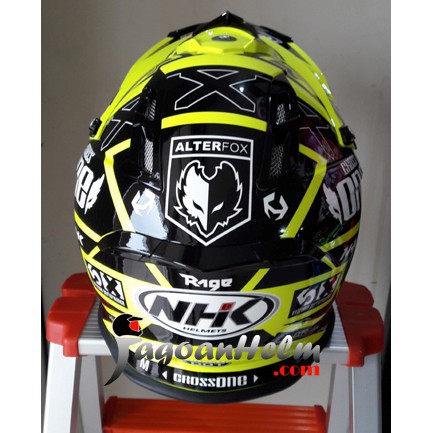 NHK Helm Cross One AlterFox Trail Alter Fox Supermoto FLUO Ringan