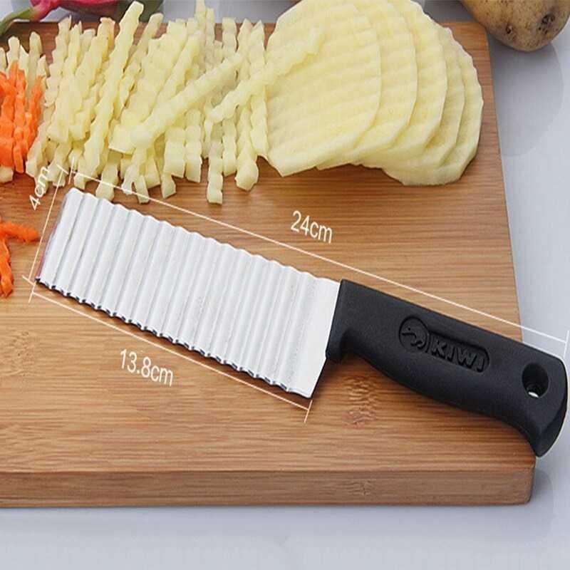 Alat Pemotong Kentang Potato Chip Slicer Stainless Steel - H031 - Black