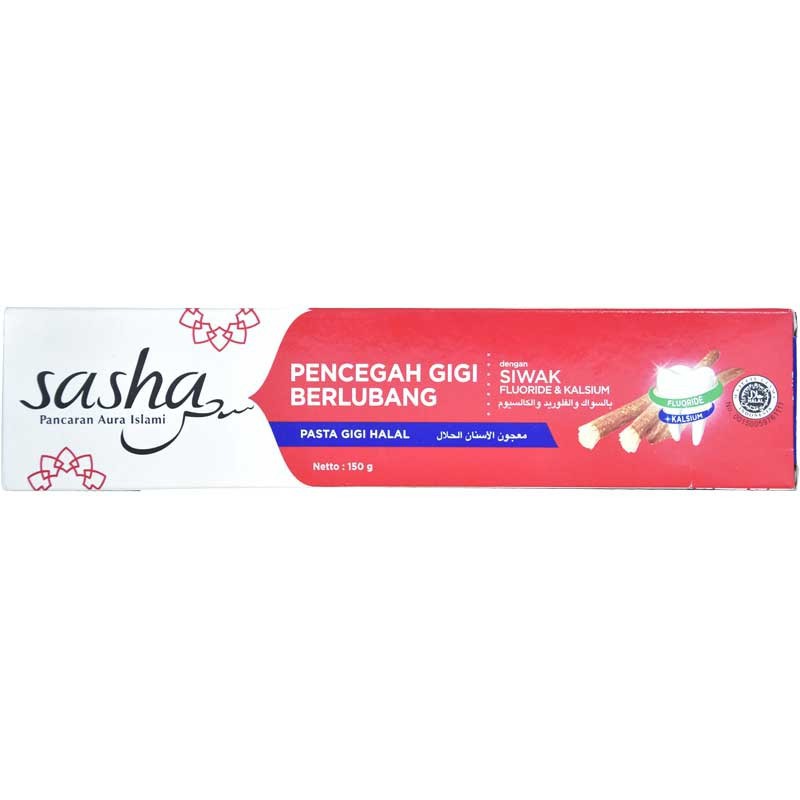 Sasha Herbal &amp; whitening &amp;fluoride Pasta Gigi 150 gr