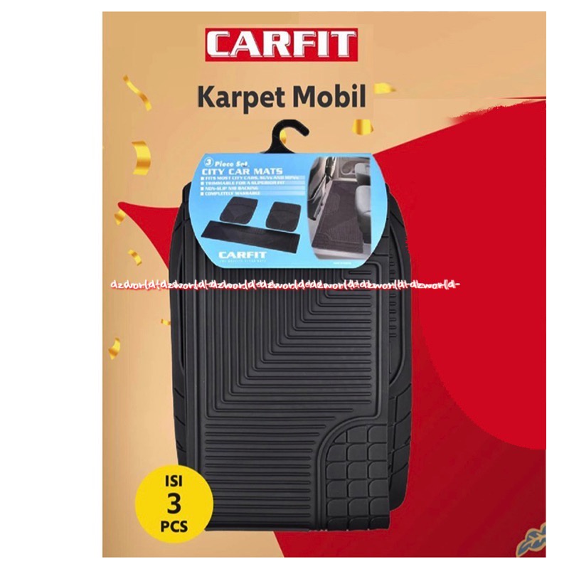 Carfit Karpet Mobil 3pcs Karpet Mobil Universal Alas Carpet Mobil Bisa Cocok Untuk Semua Jenis Mobil Karfit Car fit Carfrit