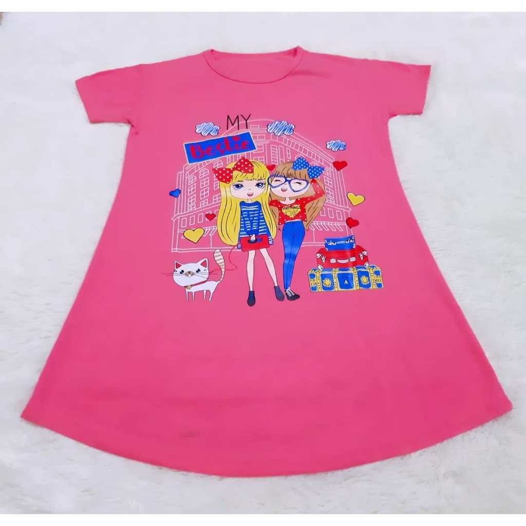 daster anak perempuan murah/dress anak cewek 1-6 tahun KUROMI