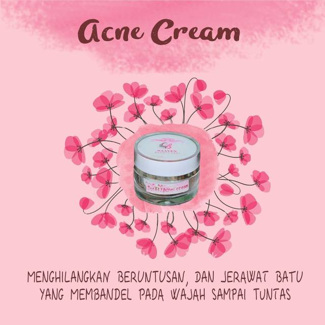 Acne Cream Naaven Beauty Care / Totol acne / Naven / Skincare / Anti merkuri