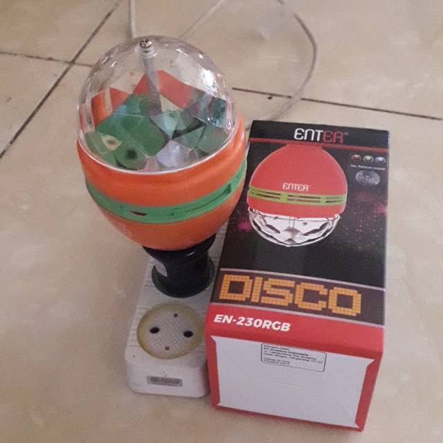 Lampu Disco RGB Motif Bulat