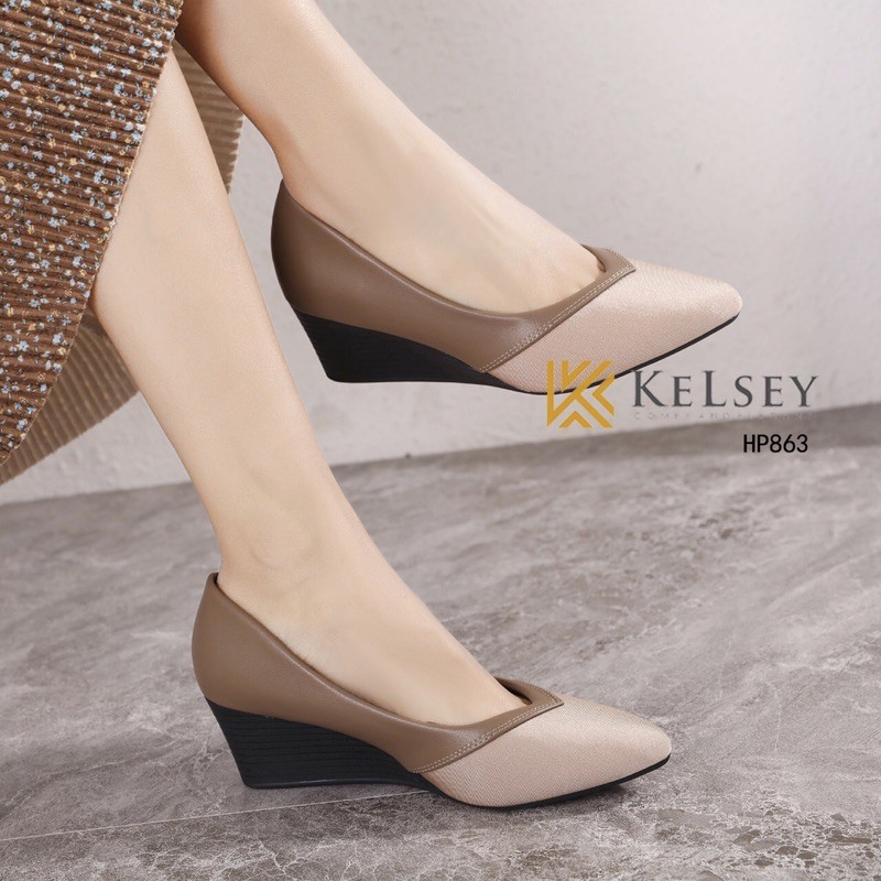 (GRATIS ALAS KAKI) Kelsey Sepatu Heels Wanita HP863 Sepatu Heels Import