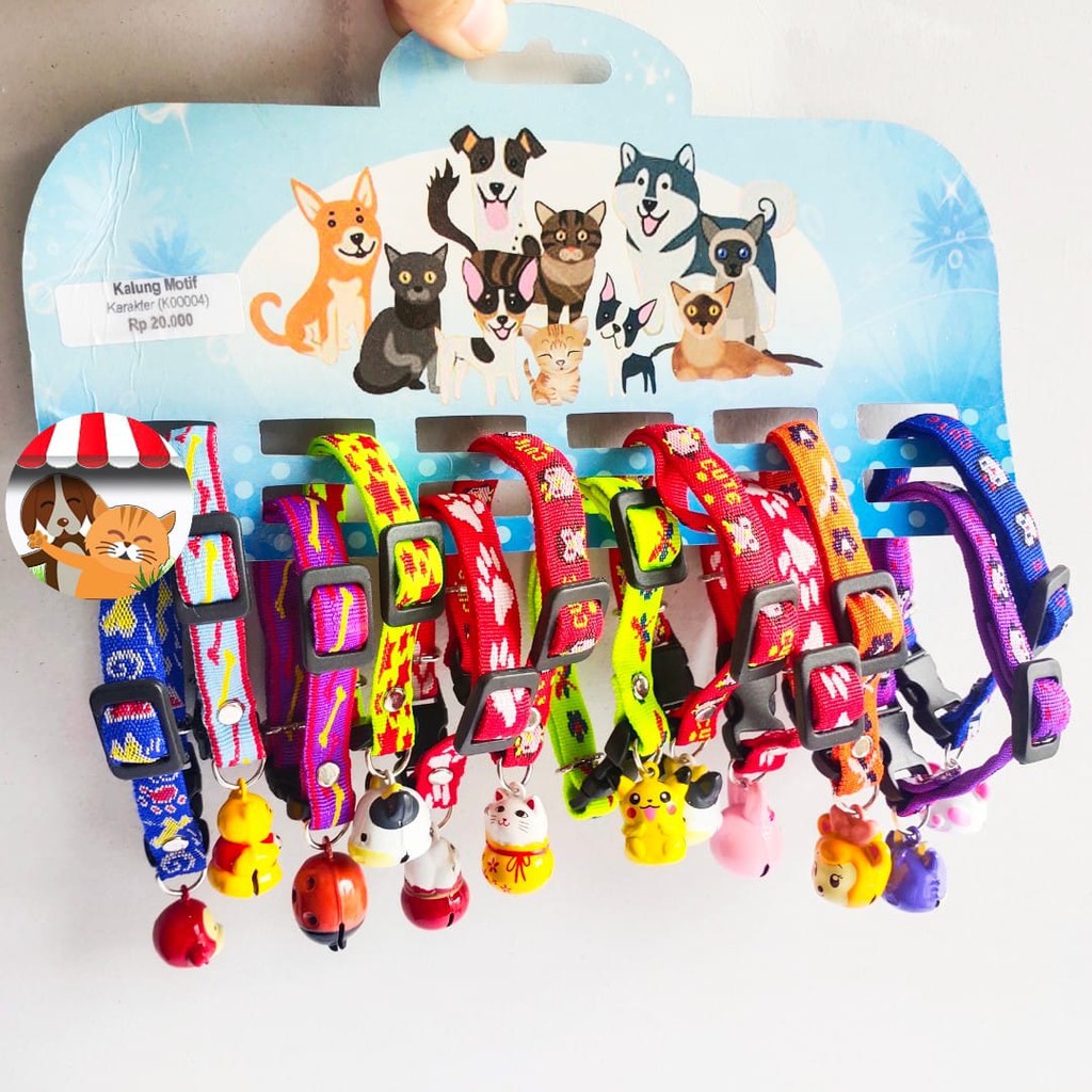 Kalung Kucing Anjing Mini Kelinci Motif Karakter - Kalung Hewan Lucu Murah