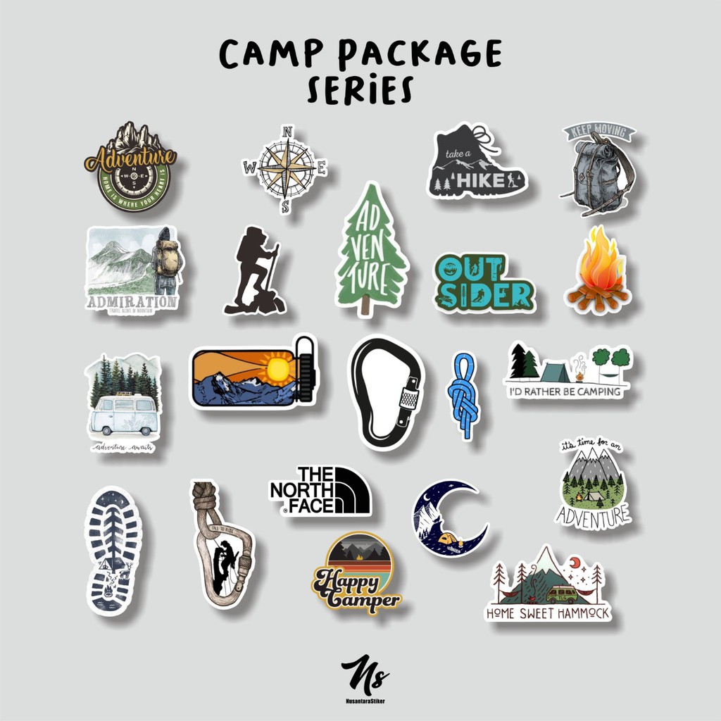 

STICKER AESTHETIC CAMP CLIMBING PACKAGE STIKER PREMIUM WATREPROFT CASE HANDPHONE LAPTOP BUJO DECO