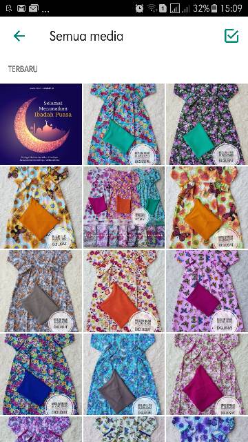 Gamis Hijab Baju Muslim Anak Perempuan Flowerkids