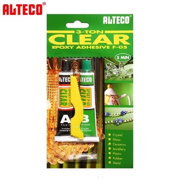 

SINTE Lem Alteco 3 ton HIJAU CLEAR Epoxy Adhesive F-05 Glue Alteko