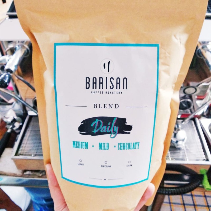 250 GRAM BARISAN KOPI BLEND SUMATERA NATIVE ARABICA ROBUSTA COFFEE BIJI KOPI ASLI