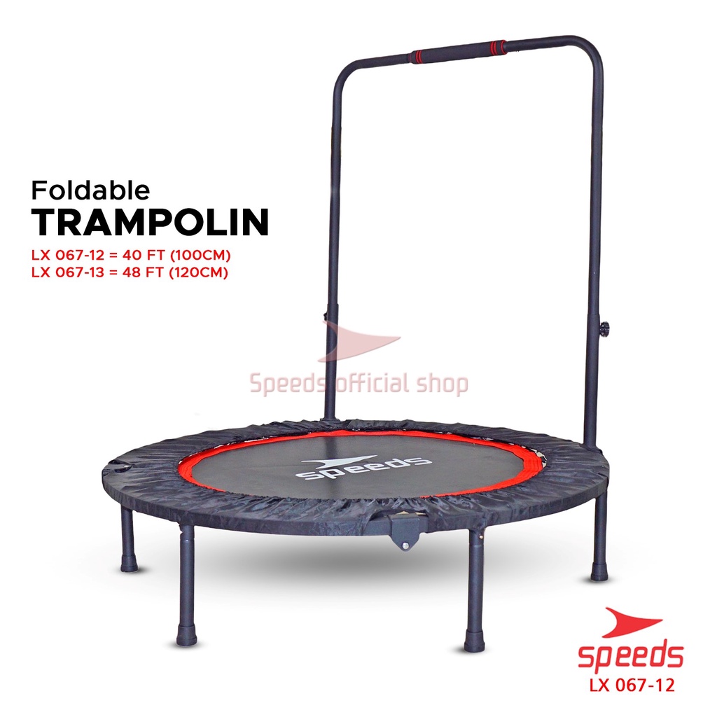 SPEEDS Trampoline Fitness Trampolin Gym 40&quot; Alat Olahraga Lompat Trampolin Jump Matras Fitness 067-12
